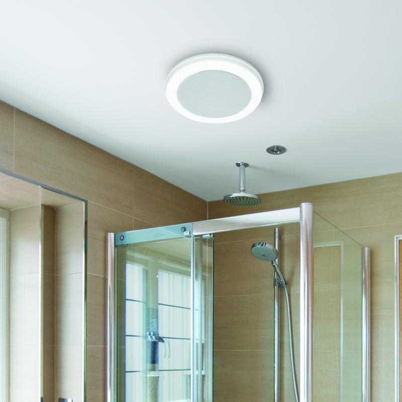 Bath Room Ceiling Ventilation Fan w/ Bluetooth Speaker Shower Exhaust Air Vent